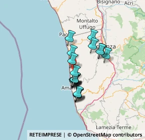 Mappa Via Indipendenza, 87030 Longobardi CS, Italia (10.5)