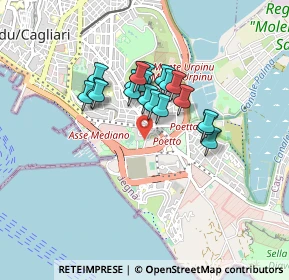 Mappa Via Rockefeller, 09123 Cagliari CA, Italia (0.693)
