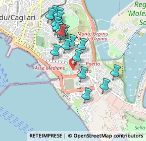 Mappa Via Rockefeller, 09123 Cagliari CA, Italia (0.9875)