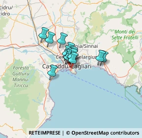 Mappa Via Rockefeller, 09123 Cagliari CA, Italia (7.57)