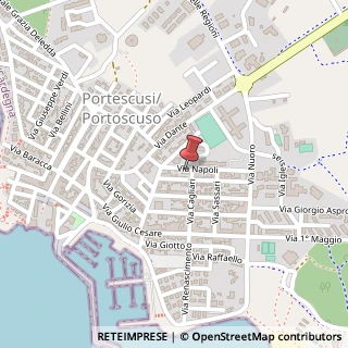 Mappa Via Napoli, 12, 09010 Portoscuso, Medio Campidano (Sardegna)