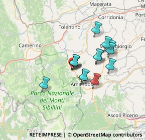 Mappa Borgo Giuseppe Garibaldi, 62028 Sarnano MC, Italia (10.73571)