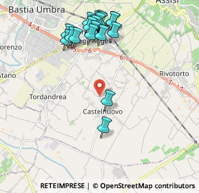 Mappa Via S. Vincenzo, 06081 Assisi PG, Italia (2.283)