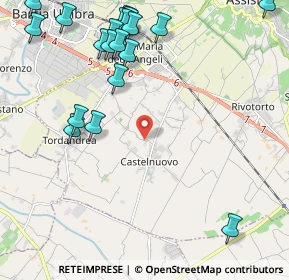 Mappa Via S. Vincenzo, 06081 Assisi PG, Italia (2.8715)