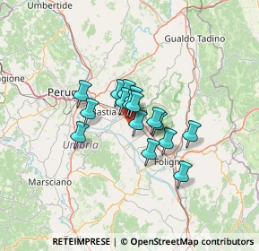 Mappa Via S. Vincenzo, 06081 Assisi PG, Italia (8.3325)