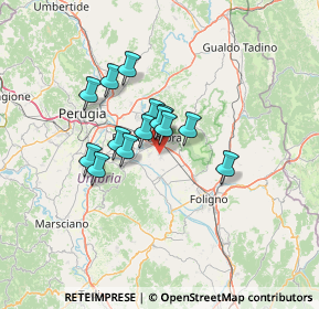 Mappa Via S. Vincenzo, 06081 Assisi PG, Italia (9.515)