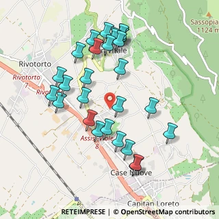 Mappa Via del Passaggio, 06081 Assisi PG, Italia (1.04286)