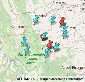 Mappa Piazza della Libertà, 62028 Sarnano MC, Italia (11.73222)