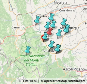 Mappa Piazza della Libertà, 62028 Sarnano MC, Italia (10.85529)