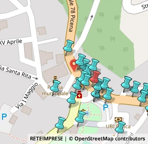 Mappa Via Della Rimembranza, 62028 Sarnano MC, Italia (0.06667)