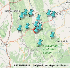 Mappa Via Le Piane, 62036 Pieve Torina MC, Italia (12.41733)