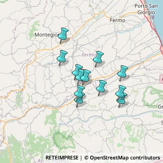Mappa Contrada Indaco, 63851 Ortezzano FM, Italia (5.52167)