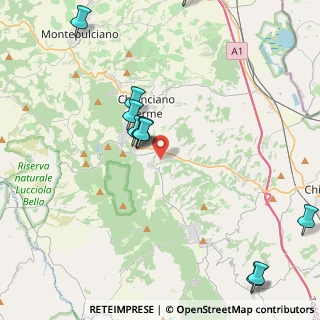 Mappa Strada dell'astrone, 53042 Chianciano Terme SI, Italia (5.03)