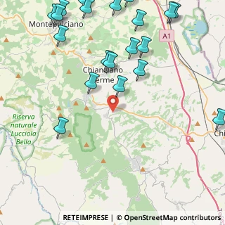 Mappa Strada dell'astrone, 53042 Chianciano Terme SI, Italia (6.1265)