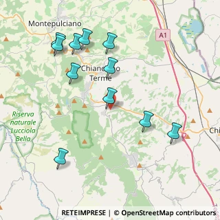 Mappa Strada dell'astrone, 53042 Chianciano Terme SI, Italia (4.53273)