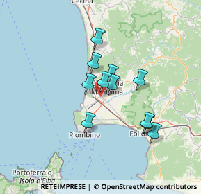 Mappa Via Polledraia, 57021 Campiglia Marittima LI, Italia (10.87091)