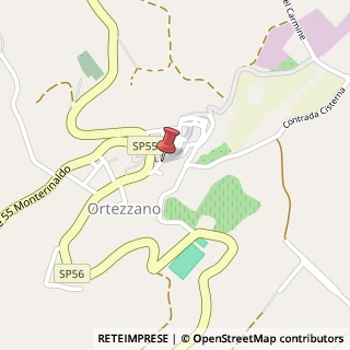 Mappa Via Giacomo Leopardi, 16, 63851 Ortezzano, Fermo (Marche)