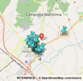 Mappa Campiglia Marittima, 57021 Campiglia Marittima LI, Italia (1.3055)