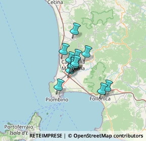 Mappa Campiglia Marittima, 57021 Campiglia Marittima LI, Italia (6.93308)