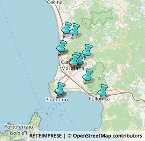 Mappa Campiglia Marittima, 57021 Campiglia Marittima LI, Italia (9.29)