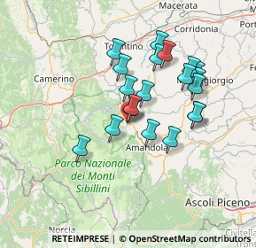 Mappa Via S. Sebastiano, 62028 Sarnano MC, Italia (12.3845)