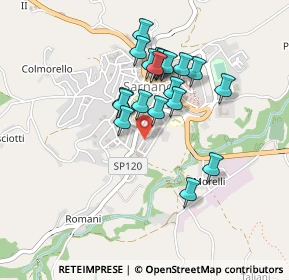 Mappa Via S. Sebastiano, 62028 Sarnano MC, Italia (0.3805)