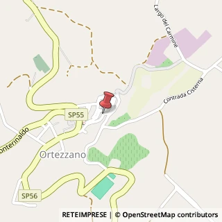 Mappa Via Giuseppe Carboni, 26, 63851 Ortezzano, Fermo (Marche)