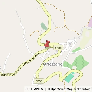 Mappa Via Roma,  154, 63020 Ortezzano, Fermo (Marche)