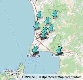 Mappa Via Dante Alighieri, 57021 Campiglia Marittima LI, Italia (11.54316)