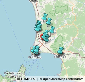 Mappa Via Guido Rossa, 57021 Campiglia Marittima LI, Italia (10.2405)