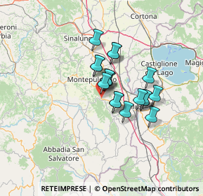 Mappa Viale G. Baccelli, 53042 Chianciano Terme SI, Italia (9.36611)