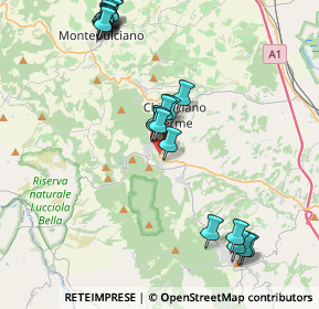 Mappa Viale G. Baccelli, 53042 Chianciano Terme SI, Italia (4.6435)