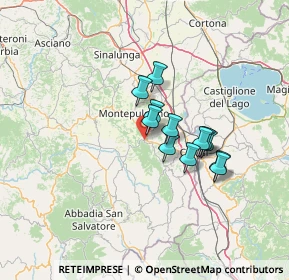 Mappa Via Le Piane, 53042 Chianciano Terme SI, Italia (10.0325)
