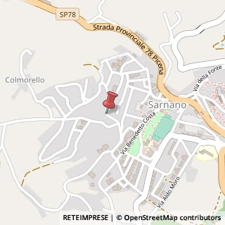 Mappa Via Alcide de Gasperi, 62028 Sarnano MC, Italia, 62028 Sarnano, Macerata (Marche)