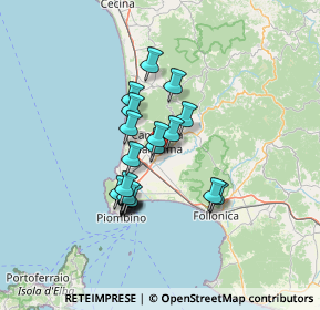 Mappa Via di Montioncello, 57021 Campiglia Marittima LI, Italia (10.7915)