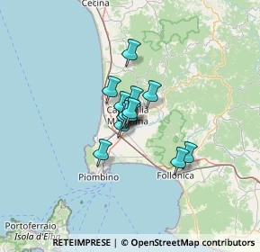 Mappa Via di Montioncello, 57021 Campiglia Marittima LI, Italia (7.08538)