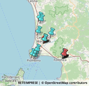 Mappa Via di Montioncello, 57021 Campiglia Marittima LI, Italia (11.9065)