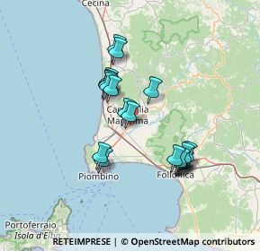 Mappa Via di Montioncello, 57021 Campiglia Marittima LI, Italia (12.34895)