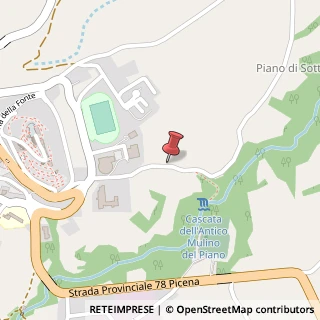 Mappa Via del Colle, 3, 62028 Sarnano, Macerata (Marche)