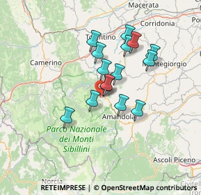 Mappa Contrada Grisciotti, 62028 Sarnano MC, Italia (11.108)