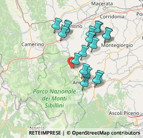 Mappa Contrada Grisciotti, 62028 Sarnano MC, Italia (12.97944)