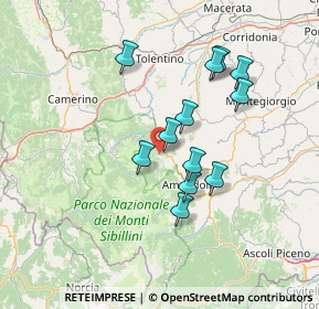 Mappa Contrada Grisciotti, 62028 Sarnano MC, Italia (12.69167)