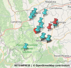 Mappa Contrada Grisciotti, 62028 Sarnano MC, Italia (12.2085)