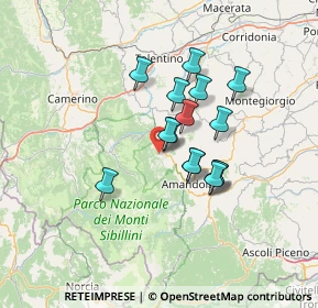 Mappa Contrada Grisciotti, 62028 Sarnano MC, Italia (10.63867)