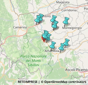 Mappa Contrada Grisciotti, 62028 Sarnano MC, Italia (10.5475)