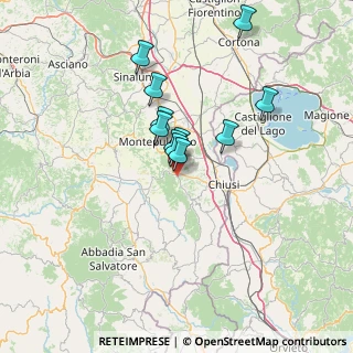 Mappa Strada di Sarteano, 53042 Chianciano Terme SI, Italia (11.06182)