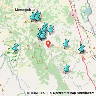 Mappa Strada di Sarteano, 53042 Chianciano Terme SI, Italia (3.888)