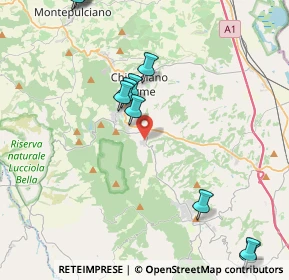 Mappa Strada di Sarteano, 53042 Chianciano Terme SI, Italia (5.66)