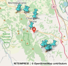 Mappa Strada di Sarteano, 53042 Chianciano Terme SI, Italia (4.75214)