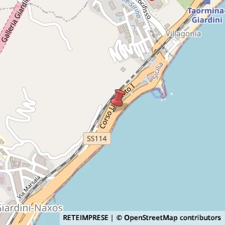 Mappa Lungomare IV Novembre, 17, 98035 Giardini Naxos, Messina (Sicilia)